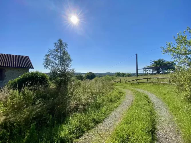 Farm, 28 hectares land, farmhouse,  barns,  Bellac, France