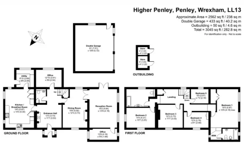 Character Property,  5 bedrooms,  8 Acres , Penley, Wrexham