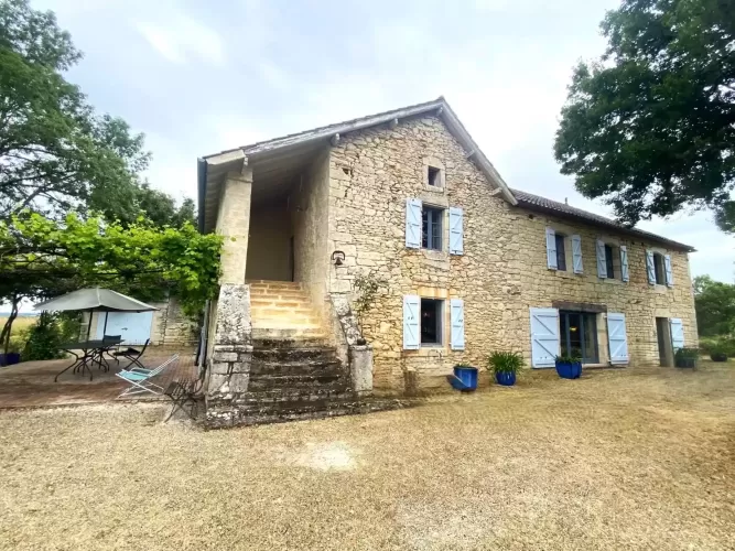 Cahors, France, 18th century,  home and gite,  panoramic views,