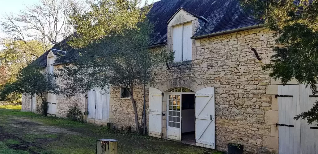 traditional, stone farmhouse, barn,  Lacave, France, Rural Property