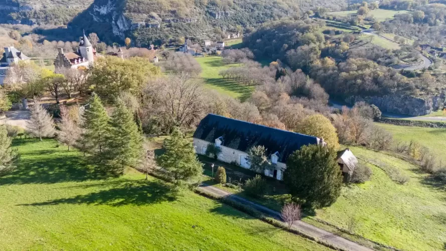 traditional, stone farmhouse, barn,  Lacave, France, Rural Property