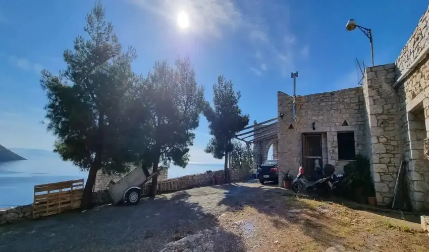 East Mani property for sale, stone house Peloponnese, sea view house Greece, traditional Mani home, rural property Greece, Greek house with land, guest house Mani, property with olive trees, house with BBQ area, secluded house Greece, real estate East Mani, house near Areopoli, Peloponnese retreat, Greek coastal property, tranquil Greek home