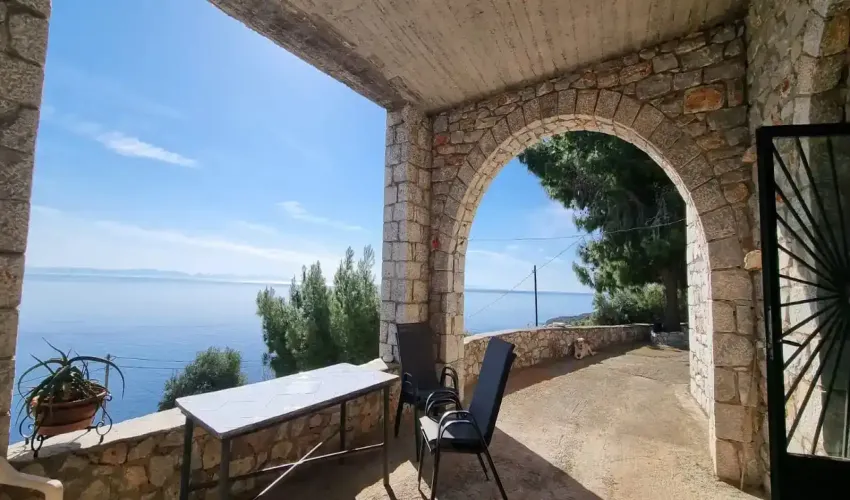 East Mani property for sale, stone house Peloponnese, sea view house Greece, traditional Mani home, rural property Greece, Greek house with land, guest house Mani, property with olive trees, house with BBQ area, secluded house Greece, real estate East Mani, house near Areopoli, Peloponnese retreat, Greek coastal property, tranquil Greek home