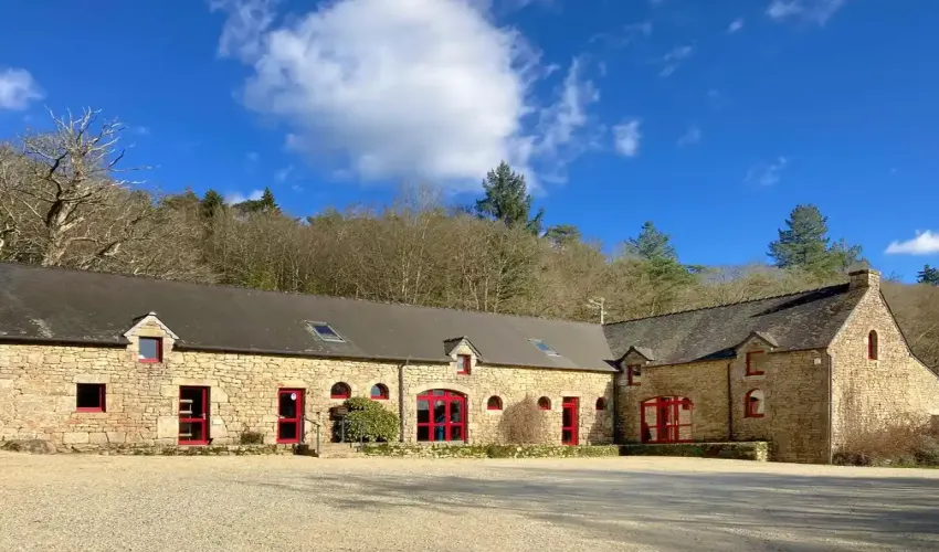 Brittany property for sale, Morbihan farmhouse, renovated Breton farmhouse, property with land Brittany, stone buildings Brittany, Le Faouët real estate, rural estate France, tourism project property France, gîtes and events property, French countryside home, farmhouse with outbuildings, 8 hectare property Brittany, commercial potential property France, character property Morbihan, historic buildings for sale France