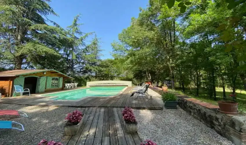 Lauzun property, stone house France, Lot et Garonne real estate, 5 bedroom farmhouse France, property with pool France, character home Aquitaine, rural property near Bergerac, countryside home France, French property with land, stone property with barn, woodland property France, French lifestyle homes, property with pond France